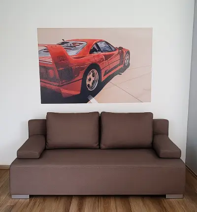 Druk na ścianie - Druk na ścianie Ferrari F40