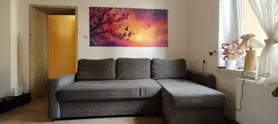 Druk na ścianie - Druk na ścianie: Kwitnące kwiaty wiśni